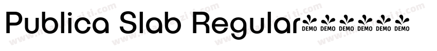 Publica Slab Regular字体转换